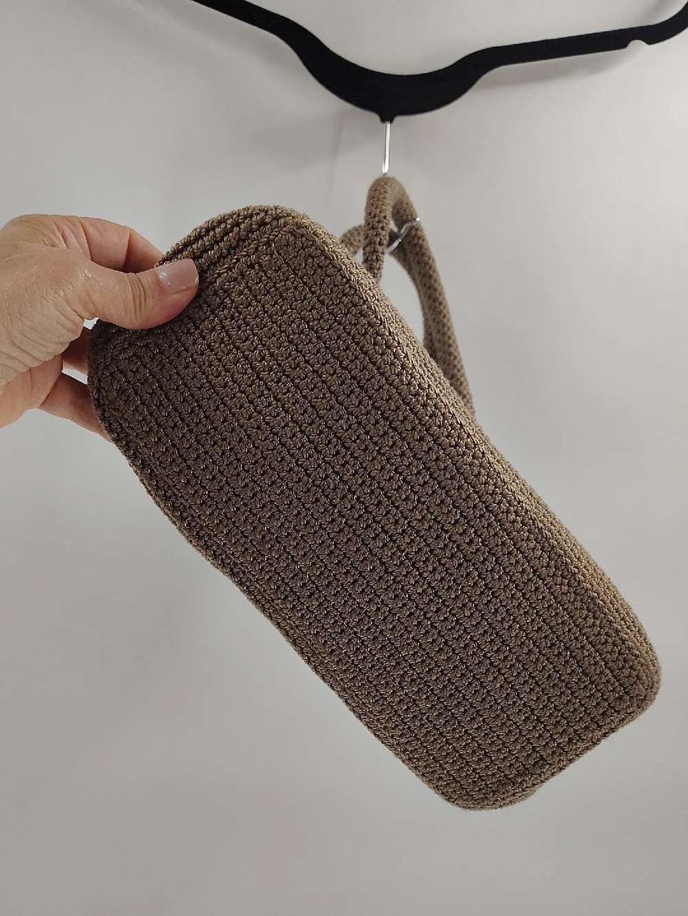 The Sak Woven Bag Neutral Brown Dark Beige Arm Bag - Picture 6 of 8